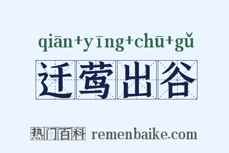 迁莺出谷是什么意思的图片
